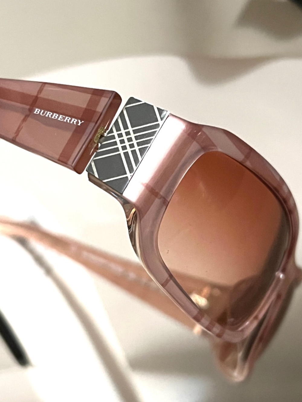 Burberry Sunglasses Pink Check